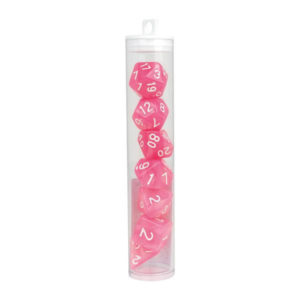 Tube à Dés Moonstone rose
