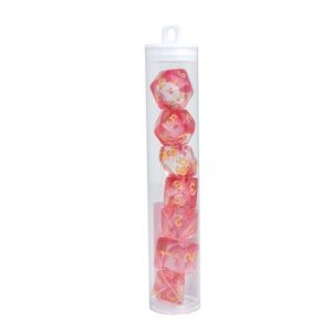 Tube à Dés Crystal Rouge
