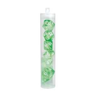 Tube à Dés Crystal Vert